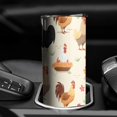 thumbnail image 3 of 20oz Beige Chicken Cartoon Pattern Skinny Tumblers Stainless Steel Tumbler with Lid and Straw,Vacuum Insulated Double Wall Travel Tumbler Cups with Cleaning Brush for Coffee,Tea, 3 of 6