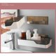 thumbnail image 4 of Estante de ducha de baño extraíble, resistente al agua y resistente, marco de esquina de ducha adecuado para baño y cocina, 4 of 5