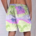 thumbnail image 4 of Iugvhana Mens Hawaiian Swim Trunks Summer Tropical Floral Board Shorts Beach Swimwear Bathing Suit with Pockets Green#1 XXXXXL, 4 of 4