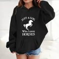 thumbnail image 2 of VNKIDY Girls Hoodies & Sweatshirts Winter Warm Pullover With Pocket Cute Horse Print Casual Long Sleeve Hooded Sweatshirt For Kids, 2 of 4