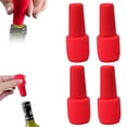 thumbnail image 1 of Ensemble de 4 Bouchons de Bouteille de Vin Hermétiques en Silicone Réutilisables Étanches pour la Conservation et la Fraîcheur du Vin Rouge, 1 of 3