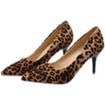 thumbnail image 4 of KEINXS 1 Paire Escarpins à Talons Hauts Imprimé Léopard Chaussures Simples Escarpins à Bout Pointu pour Femmes, 4 of 6