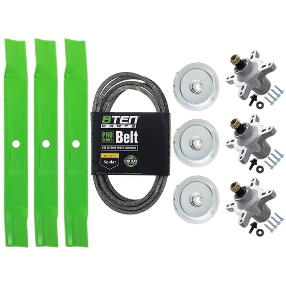 8TEN Blade Spindle Belt Kit for Toro TimeCutter MX5475 Exmark Quest S-Series MK1013772