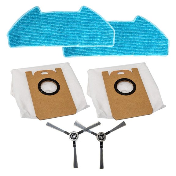 Replacement Mop Cloth Dust Bags Side Brush Kit For Redkey R10 Robot Vacuum