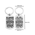 thumbnail image 2 of Miyuadkai Keychains Clearance My Letter Gift Stainless Steel Keychain Gifts For Daughter From Mom Dad her jewelry A, 2 of 3