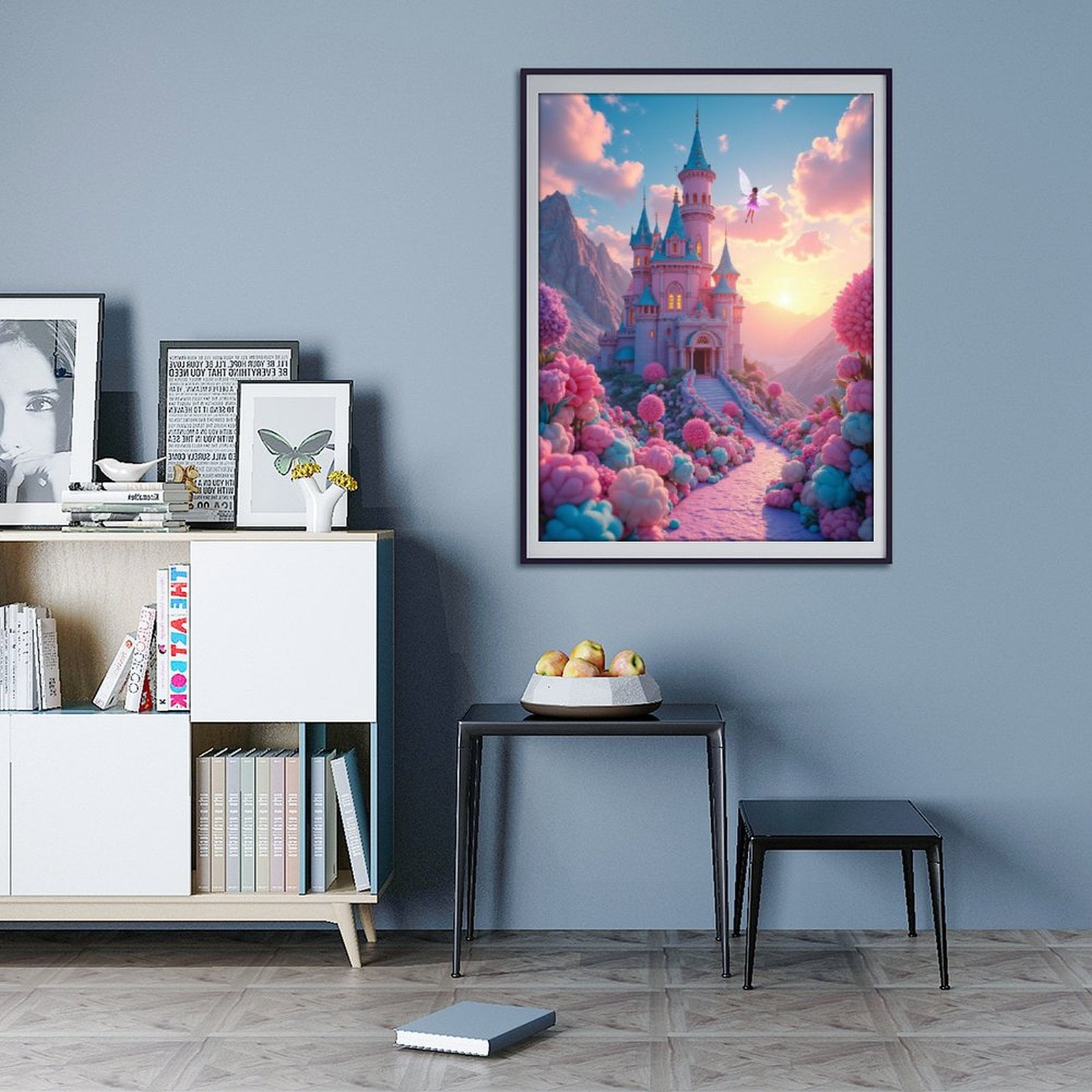 Diamond Art Kits for Adults - 5d Enchanted Castle Fairy Scene Diamond Painting for Adults, Diamond Art for Adults Beginners, Diamond Painting Kits for Adults for Home Wall Decor