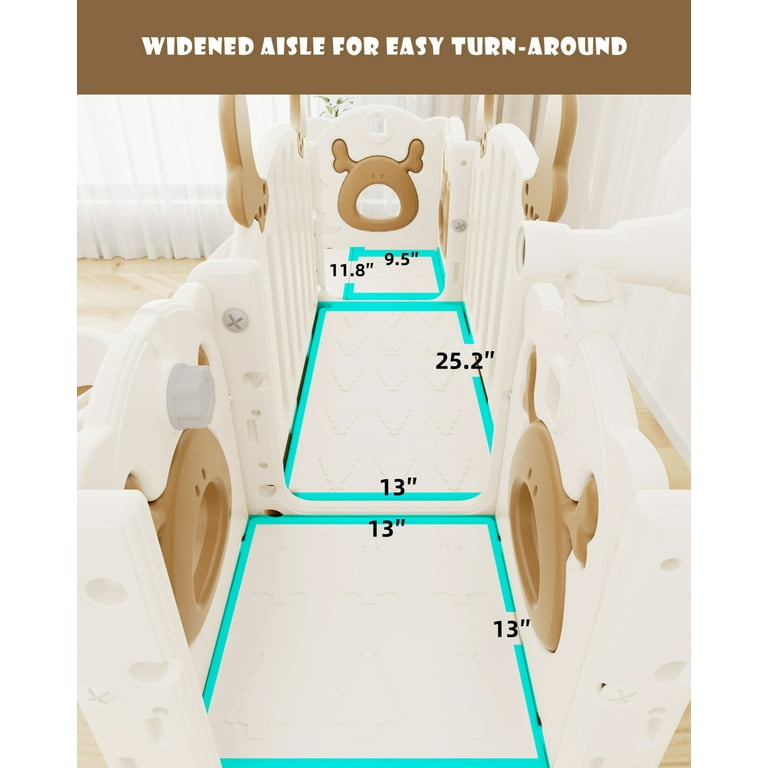 KORIMEFA 13 in 1 Toddler Slide Set, Kids Slide for baby Age 1-4