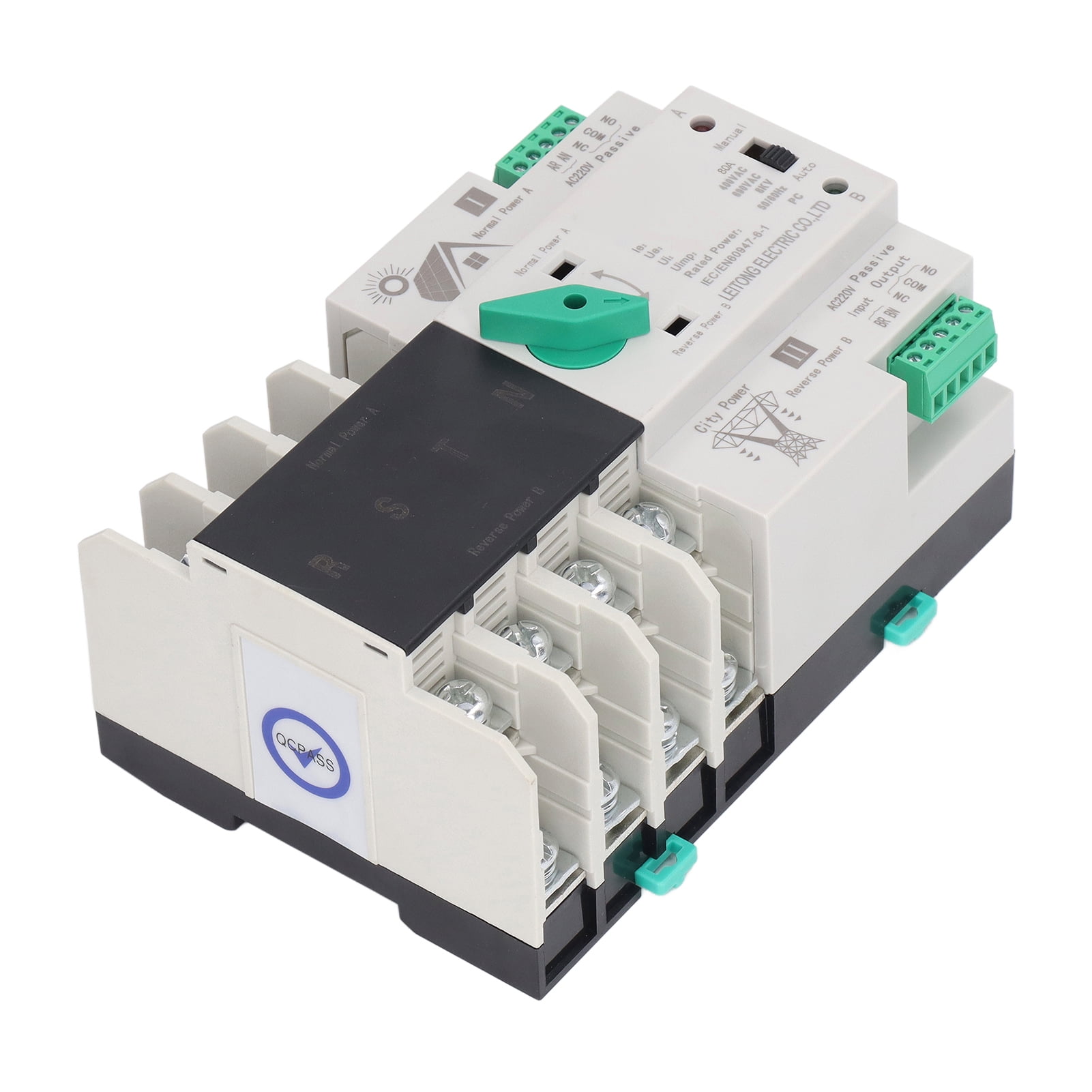 Dual Power Automatic Transfer Switch, Millisecond Switching 4P Power