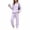 Light Purple#70829BB, variant on Garbnen Fleece Sweatsuits 2pcs Sets Womens Solid Hoodie Jogger Pants Set Warm Plush Matching Sweat Sets Women Clothing Sky Blue M