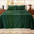 thumbnail image 4 of Bare Home Organic Flannel Sheet Set - 100% Organic Cotton - Deep Pocket - 4-Pieces - Queen, Forest Green, 4 of 10