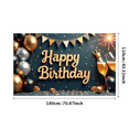 thumbnail image 3 of Yatrandify Colorful Balloons Happy Birthday Banner Champagne Celebration Backdrop for Birthday Party Indoor Decoration, 3 of 7