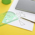 thumbnail image 4 of Abody 6 Pieces Drawing Templates Building Formwork Geometric Design Office Furniture Drawing Measuring Template Ruler for School Office Supplies, 4 of 4