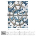 thumbnail image 4 of Nawypu Nautical Anchor Blanket Soft Flannel Lightweight Birthday Gifts Blankets Cozy Warm Cute Throw Blanket Living Rooms Sofa Decor Blanket All Seasons, 4 of 6
