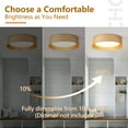 thumbnail image 5 of BESTOMINE Flush Mount Ceiling Light,12.5 inch LED Ceiling Light Fixture,Polished Gold Finish,Light Fixtures Ceiling Mount,Light Fixtures,Dimmable/3000K/18W,Outdoor Flush Mount Lighting Fixtures, 5 of 7