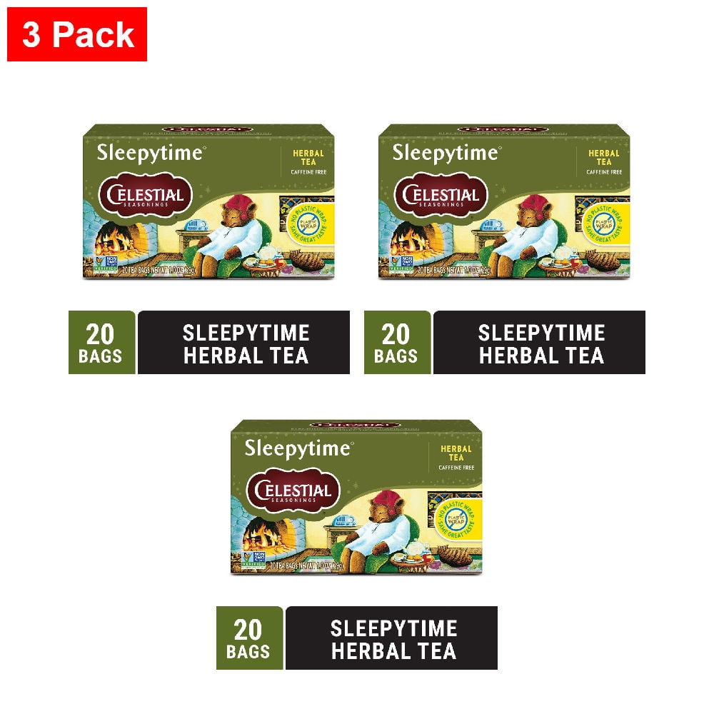 Celestial Seasonings Raspberry Zinger Caffeine Free Herbal Tea 20