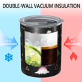 thumbnail image 2 of 12oz Coffee Tumblers Black Dinosaurs Geometric Pattern Stainless Steel Vacuum Insulated Travel Tumbler Coffee Cups Mug with Lid and Straw with Cleaning Brush for Cold & Hot Drinks, 2 of 5