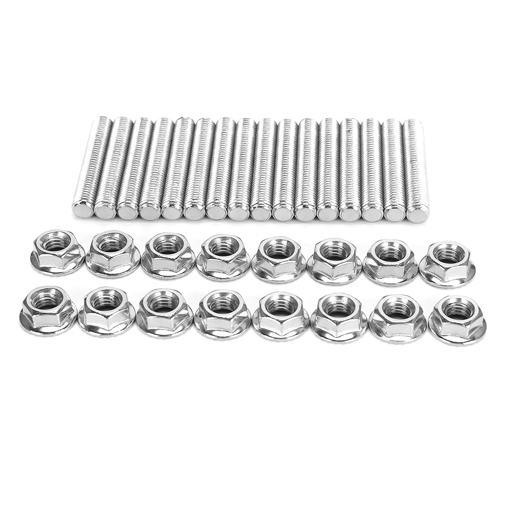 Exhaust Manifold Stud Nut Kit Stainless Steel Exhaust Manifold Stud
