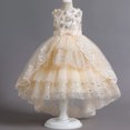 thumbnail image 5 of KAWELL Robe Hi-lo en Tulle pour Demoiselles d'Honneur, Princesse, Anniversaire, Concours, Fête, Formelle, Communion, Soirée, Danse, Robe de Bal, 5 of 5