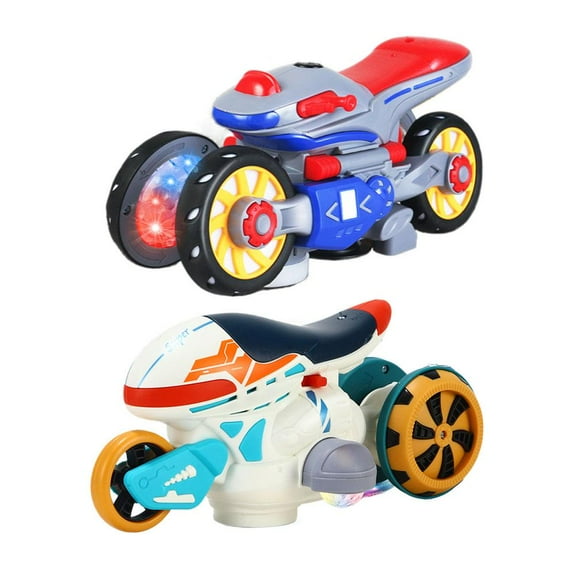 Electric Light and Music Deformation Motorcycle, 2025 Upgraded Deformation Motorcycle 360° Light with Interactive and Music, B8X2