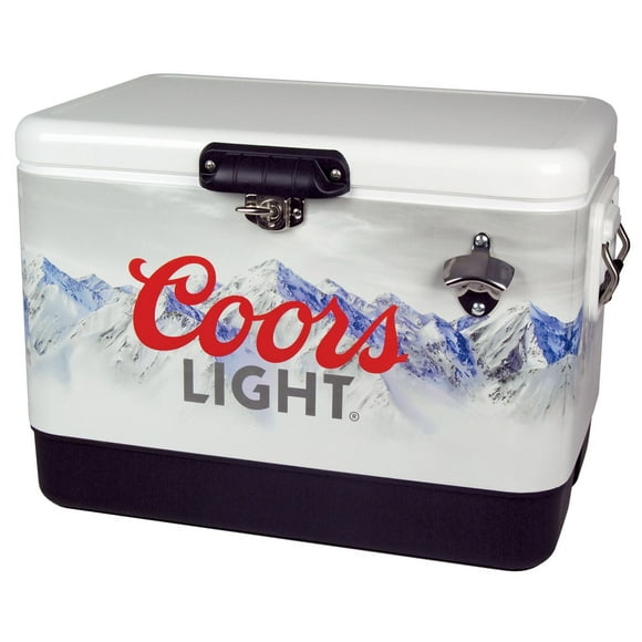 Coors Light 54-Quart Ice Chest Cooler with Bottle Opener, 51L