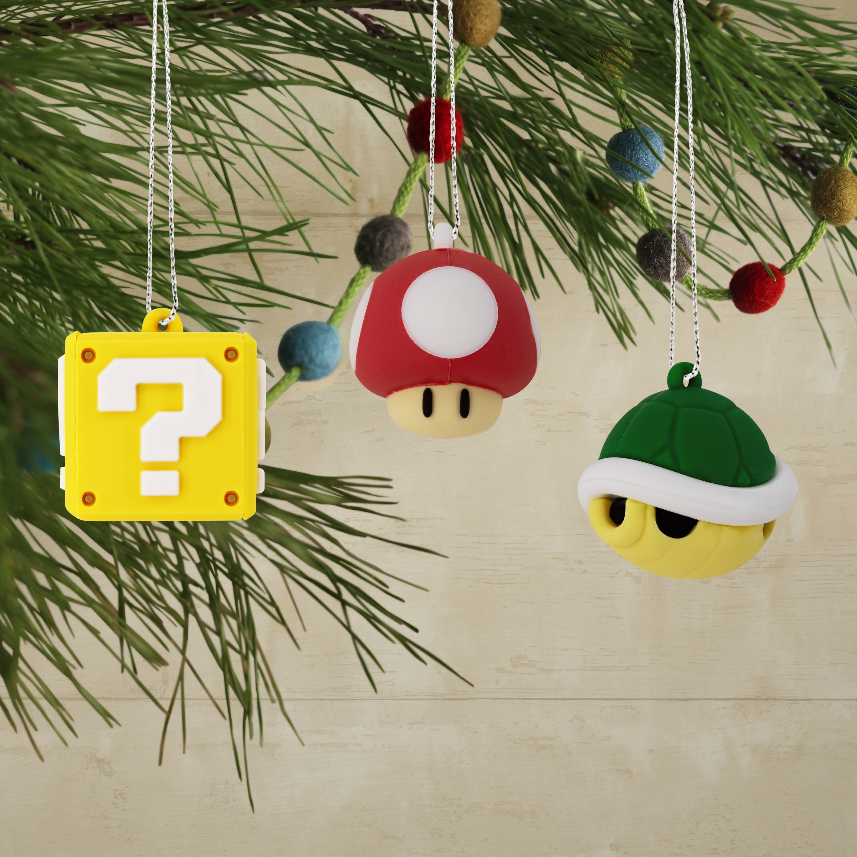 Hallmark, Mini Christmas Ornaments, Set of 6, Nintendo Super Mario