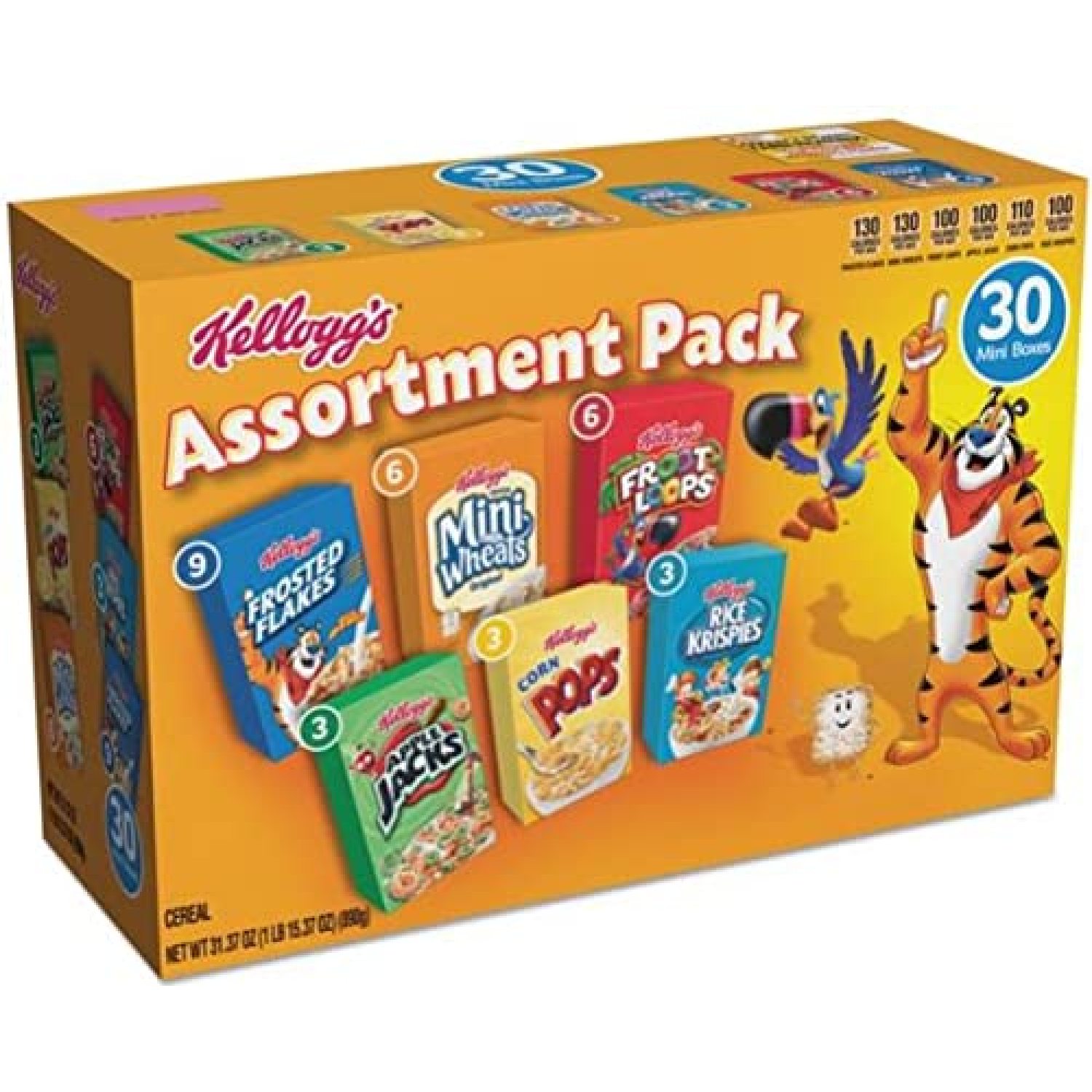 MARL Breakfast Cereal Mini Boxes Assorted 2.39 oz Box 30/Carton