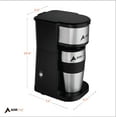 AdirChef Single Serve Coffee Maker, 15 oz. Capacity, Grab & Go, W