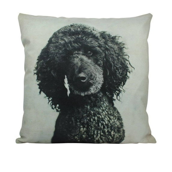 Dog | Black Poodle | Throw Pillow | Dogs | Home Decor | Custom Dog Pillow | Dog Mom | Large Dog | Dog Mom Gift | Dog Lover Gift