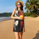 thumbnail image 3 of Fotbe Abstract Skull Guitar Art Vestido de Verano sin Mangas para Mujer – Vestido Midi Línea A, Estilo Camiseta Floral, Vestido Playero Casual y Fluido, 3 of 7