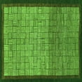 thumbnail image 1 of Ahgly Company Indoor Square Abstract Green Modern Area Rugs, 6' Square, 1 of 4