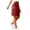 02# Wine, variant on HKYNLAG Womens Bermuda Shorts High Waisted Cargo Shorts with Pockets Elastic Knee Length Summer Casual Shorts with Pockets Green L