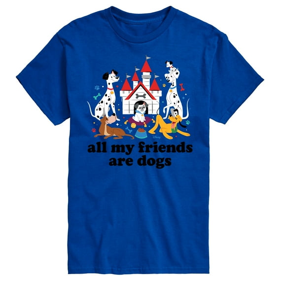 Disney Classics - Cats & Dogs - All My Friends Are Dogs - Men's Short Sleeve Graphic T-Shirt