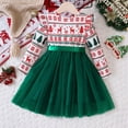thumbnail image 4 of yocbz Toddler Christmas Dress Toddler Infant Girl Christmas Dress Buffalo Plaid Tulle Tutu Skrit Princess Dress Xmas Clothes Outfit for Kids White,Size for 2-3 Years, 4 of 7