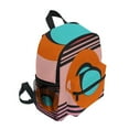 thumbnail image 2 of FORMRS School Backpack with Front Zippered Pocket 12" Student Travel Daypack, Orange Circle, 2 of 6