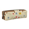 thumbnail image 1 of Fotbe Dachshund Dog And Flower Estuche para Lápices de Cuero con Estampado, Estuche con Cremallera Resistente, Organizador Compacto y Elegante para Papelería, 1 of 7