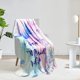 thumbnail image 2 of DALIHUA Mermaid blanket,flannel blanket soft and comfortable,gradient color mermaid blanket gift suitable for girls,cute mermaid blanket suitable for nap bed sofa chair home 60x80inches, 2 of 6