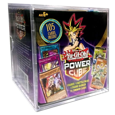 Yu-gi-oh! handelskortspel power cube 5 rares - 5 stridspaket - 1 figurh&auml;ngare - 75 vanliga kort