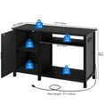 thumbnail image 6 of Dextrus Fish Tank Stand with Electrical Sockets, Cabinet for 55-75 Gallon Aquarium, RGB Lighting Strip Ideal for Turtle Enclosure, Lizard Habitat, Supports up to 900 Pounds, Black, 6 of 6