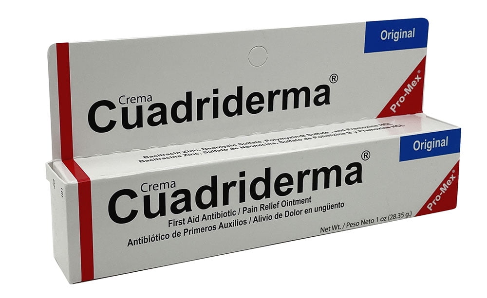 Cuadriderma First Aid Antibiotic - Antibiotico De Primeros Auxilios 28.35 g (Pack of 1)