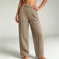 thumbnail image 6 of YABCSAZ Sherpa Pajama Pants for Women Soft Elastic Wasit Fluffy Pj Pants Soft Warm Comfy Lounge Fleece Lined Sleepwear Bottoms, 6 of 8