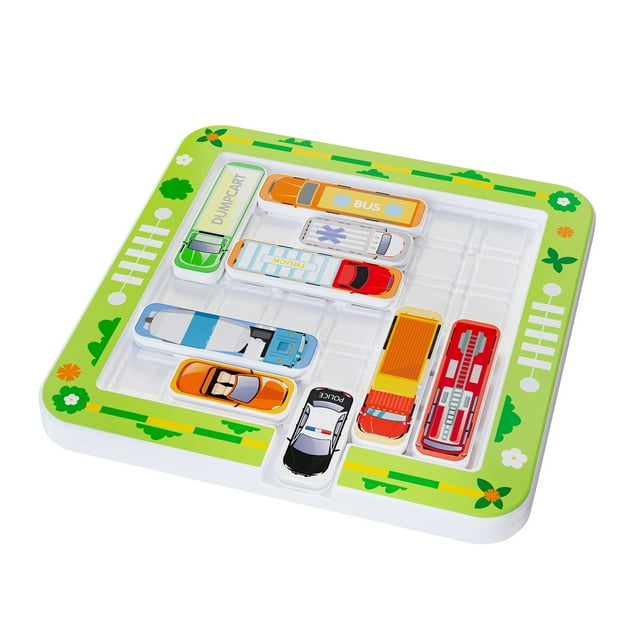 Jeu de Casse-Tête Voiture Labyrinthe pour Enfants, Jouet Casse-Tête pour Développer les Compétences Logiques et Spatiales, Activité de Table Portable pour 4 Ans et Plus, Construction en Plastique Durable avec 40 Niveaux Difficiles