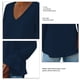 thumbnail image 5 of Camisa con cuello en V, blusa informal de manga larga con cuello en V para mujer Blusa con cuello en V diseñada para precisión, 5 of 5