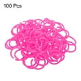 thumbnail image 3 of Uxcell 1.6" OD 1.3" ID Loose Leaf Rings Binder Ring Plastic O Rings for Book Scrapbook, Pink 100 Pack, 3 of 6