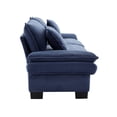 thumbnail image 4 of Corduroy Sofa Sleeper Couch Loveseat Sofa with Pillows Comfy Upholstered Deep Seat Sofa for Bedroom,Living Room,Office,Dorm-Blue Corduroy, 4 of 9