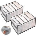 thumbnail image 1 of Organizador de cajones para ropa, organizador de armario de ropa, caja de almacenamiento de malla plegable, compartimento de almacenamiento de cajón lavable para camisetas, camisas,, 1 of 5