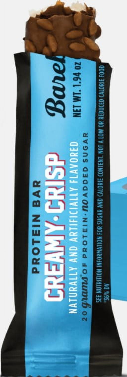 (3 pack) Barebells Protein Bars, Creamy Crisp, 20g High Protein, 1.9oz, 4 Count