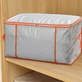 thumbnail image 6 of Large Capacity Storage Bag with Handle & Zipper | 60x37x35cm Foldable Moving Bag for Clothes Pillows Quilts | Travel College Dorm Home Organization | 1 Piece, 6 of 8