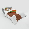 thumbnail image 3 of African Duvet Cover Set, Afro Female Young Beauty Traditional Hair Dress Turban Ornate, Bedding Set with Shams and Fitted Sheet, 3 Sizes, by Ambesonne, 3 of 3