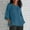Navy, variant on Blmnix Women's Blouses Oversized Raglan Linen Shirts Tops Green Crew Neck Elbow-Length Womens Shirts Dressy Casual,S