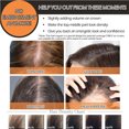 thumbnail image 4 of SEGO Clip in Hair Extensions Human Hair Toppers with Bangs 100% Real Human Hair for Thinning/Loss Hair Natural Black Hair Pieces, 4 of 9